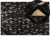 Cowhide Area Rug 160 x 230 cm Black and Gold DEVELI_689109