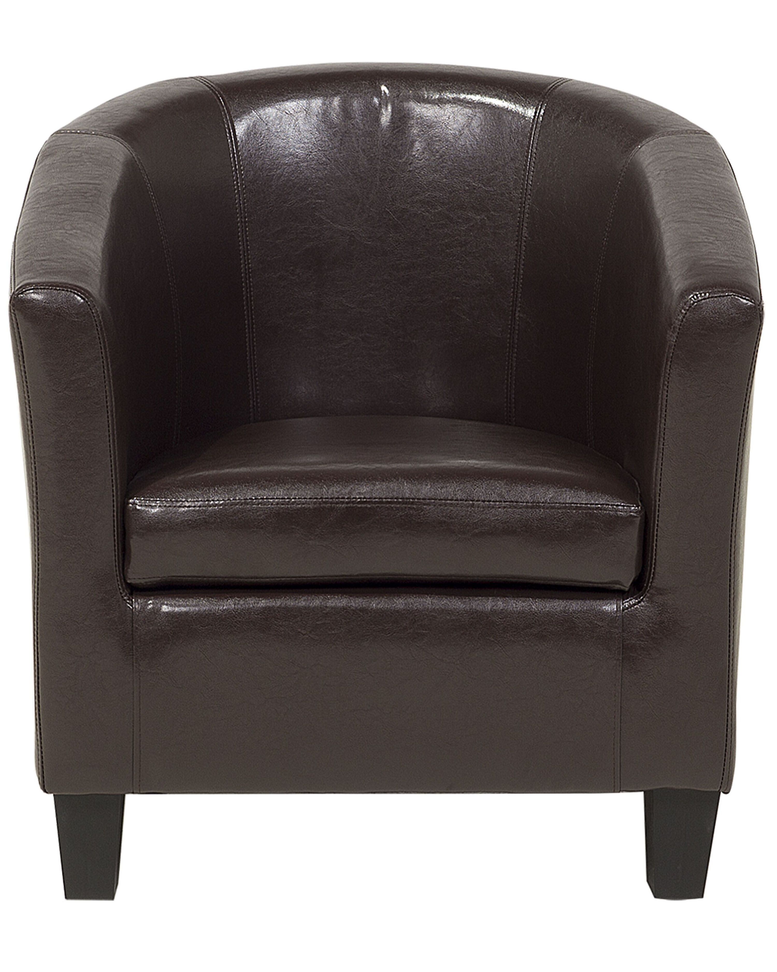 CALFOVERA - Housse D'accoudoir En Cuir PU Marron Foncé - Protection Anti-dérapante, Imperméable, Extensible Pour Canapé - 12