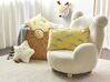 2 bawełniane poduszki dekoracyjne w gepardy 30 x 50 cm żółte ARALES_893063