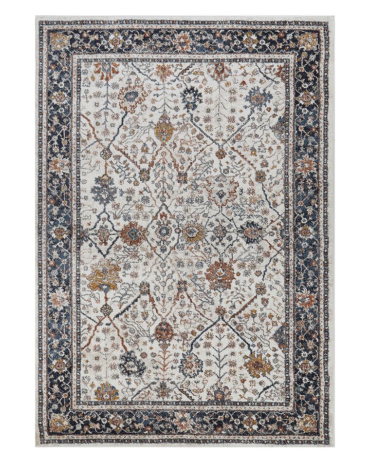 Area Rug 160 x 230 cm Beige and Blue ARATES Beliani.co.uk