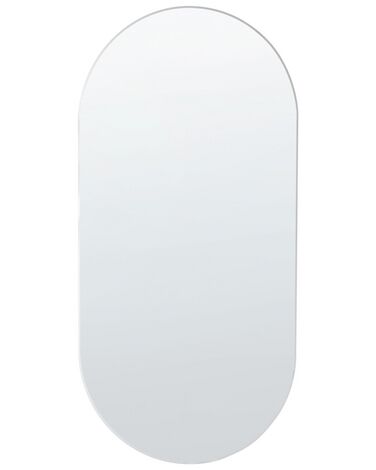 Oval Wall Mirror 40 x 80 cm Silver ALFORTVILLE