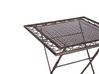 Záhradný stôl kovový skladací 70 x 70 cm čierny BORMIO_806697