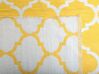 Outdoor Teppich gelb 140 x 200 cm marokkanisches Muster zweiseitig Kurzflor AKSU_733414