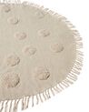 Tappeto per bambini cotone beige ⌀ 140 cm WAHAR_903827