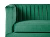 3 Seater Velvet Fabric Sofa Green ARVIKA_806134