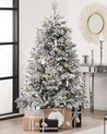 Künstlicher Weihnachtsbaum schneebedeckt 180 cm weiß FORAKER_783310