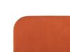 Cama con somier de terciopelo naranja/dorado 140 x 200 cm FLAYAT_834285