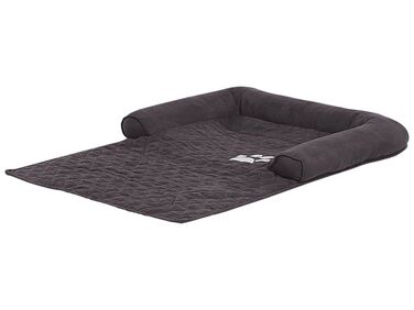 Fabric Dog Sofa Bed 70 x 100 cm Grey BOZAN