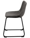 Conjunto de 2 cadeiras em tecido cinzento BATAVIA_725086