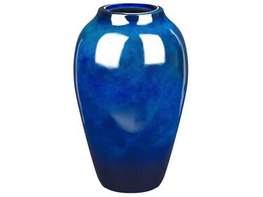 Terracotta Flower Vase 37 cm Blue OCANA