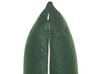 Colcha de poliéster verde 140 x 210 cm con 2 cojines 45 x 45 cm BABAK_821847