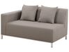 Conjunto de muebles de jardín modular gris/beige derecho BELIZE_833570
