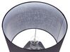 Keramická stolní lampa stříbrná/černá SELJA_825688