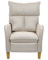 Fabric Recliner Chair Beige ROYSTON_884478