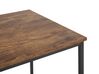 Schreibtisch dunkler Holzfarbton / schwarz 120 x 55 cm PEMBRO_820731