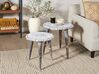 Set of 2 Mango Wood Side Tables Off-White ADRO_857015