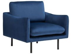 Nojatuoli samettinen tummansininen VINTERBRO