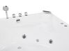 Whirlpool Badewanne weiss Eckmodell mit LED 197 x 140 cm BARACOA_821060