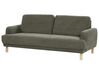 Sofa 3-osobowa sztruksowa ciemnozielona TUVE_912072