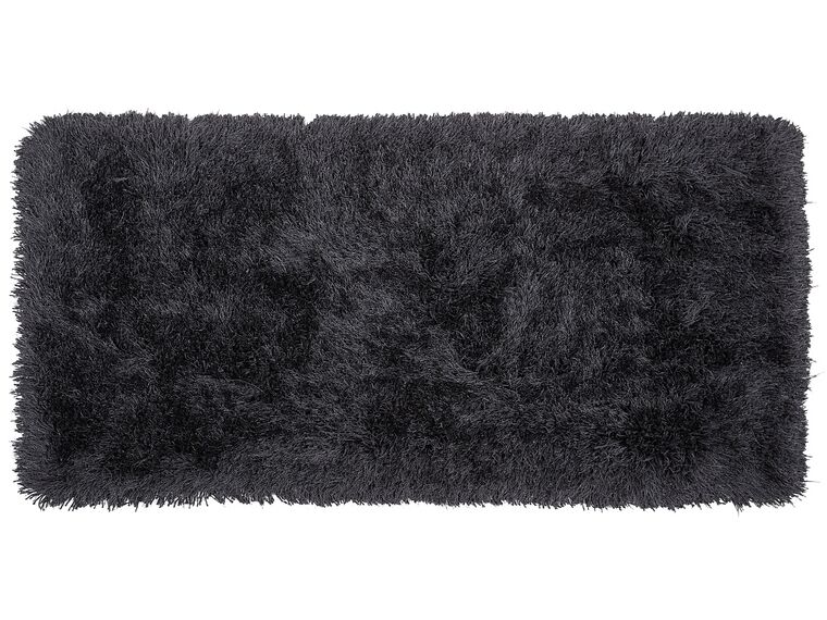 Vloerkleed polyester zwart 80 x 150 cm CIDE_746828