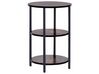 Odkládací stolek tmavé dřevo/černá ⌀ 40 cm TOLAR_824244