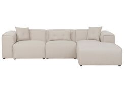 3-istuttava kulmasohva kangas vasenk. beige DOLVA