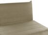 Sofa rozkładana welurowa jednoosobowa zielona oliwkowa SETTEN_875003