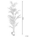 Kunstpflanze im Blumentopf 160 cm biegbare Zweige BAMBUSA VULGARIS_774415