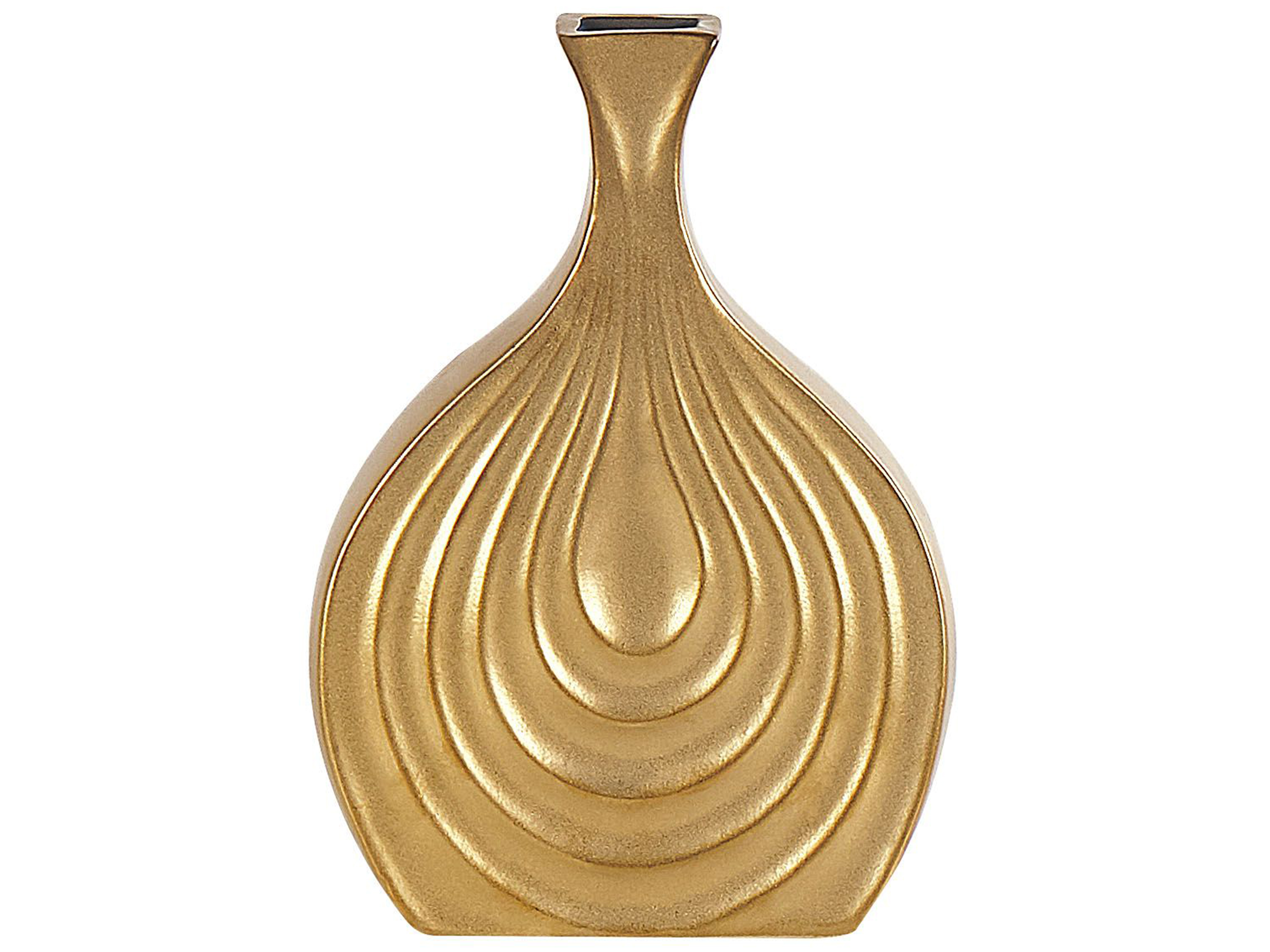 Vaso decorativo gres porcellanato oro 25 cm THAPSUS