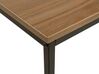 Console Table Dark Wood with Black DELANO _757539