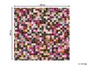 Dywan patchwork skórzany 200 x 200 cm wielokolorowy ENNE_746184