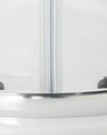 Edzett üvegű zuhanyzó ezüst kerettel 90 x 90 x 185 cm JUKATAN_787989