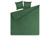 Súprava posteľnej prikrývky a vankúšov 160 x 220 cm zelená BABAK_821865