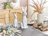 Figurine décorative lapin en céramique blanc 26 cm RUCA_798621