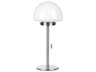 Lampada da tavolo argento e bianco 39 cm MORUGA