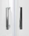 Cabine de duche em alumínio prateado e vidro temperado 90 x 90 x 185 cm JUKATAN_787988