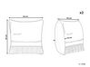 Set of 2 Cotton Cushions with Tassels 45 x 45 cm Beige VAYALI_801713