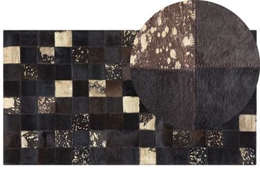 Vloerkleed patchwork bruin 80 x 150 cm BANDIRMA