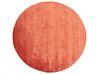 Okrúhly viskózový koberec ⌀ 140 cm oranžový GESI II_837685