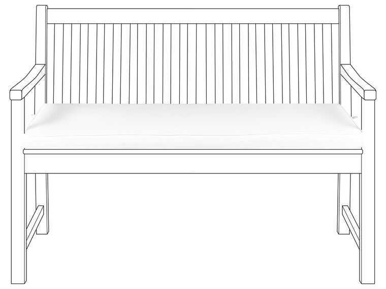 Bench Seat Pad Cushion 112 x 54 cm White VIVARA _897710