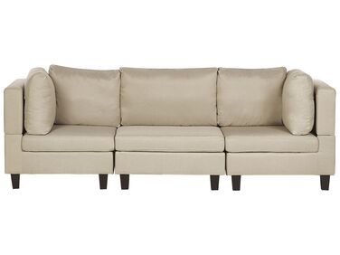 3-Sitzer Sofa Polsterbezug beige FEVIK