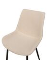 Set of 2 Boucle Dining Chairs Beige AVILLA_877496