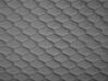 Cama con somier de terciopelo gris claro/madera oscura 140 x 200 cm BAYONNE_770910