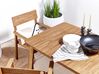 Set di tavolo e 6 sedie da giardino legno acacia chiaro FORNELLI_823571