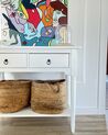 2 Drawer Console Table White LOWELL_883400
