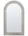 Espejo de pared de madera blanco crema 65 x 107 cm CHANDON_899862