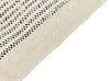 Teppich Wolle beige / schwarz 160 x 230 cm Kurzflor DIVARLI_847414