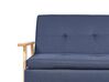 Canapé-lit en tissu bleu TJORN_902894