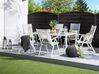 Trädgårdsmöbelset av bord och 6 stolar grå CATANIA_741407