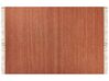 Jutový koberec 160 x 230 cm červený LUNIA_846248